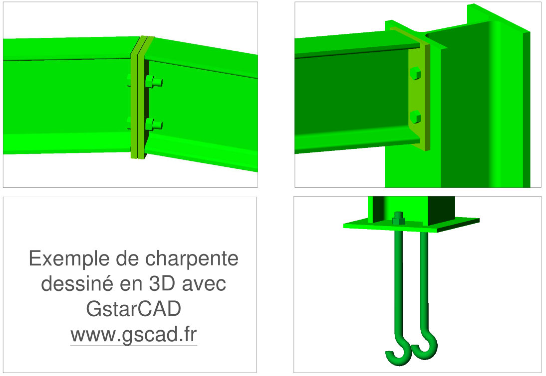Charpente métallique 3D